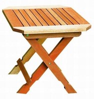 Merxx Gartentisch Hocker Eckig 50 X 50 Cm Eukalyptusholz