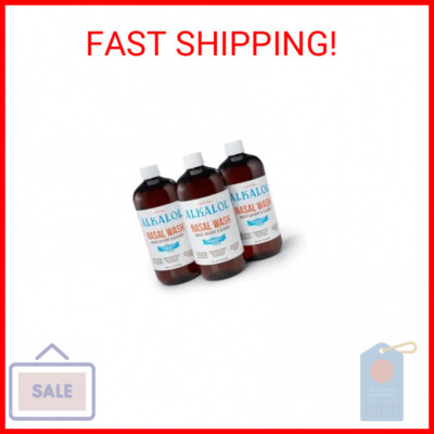 Alkalol Solution Original Nasal Wash, 3 Count -16 fl oz, 16 fl oz (pack of 3)