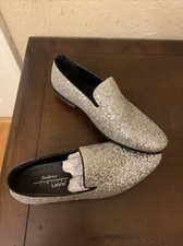 Frederico Leone Men s Limited Silver Glitter Dress Shoes Sz10 Prom gala
