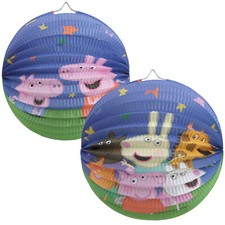 2x Latarnia balonowa dla dzieci - Papierowy lampion Świnka Peppa - Latarnia Martina