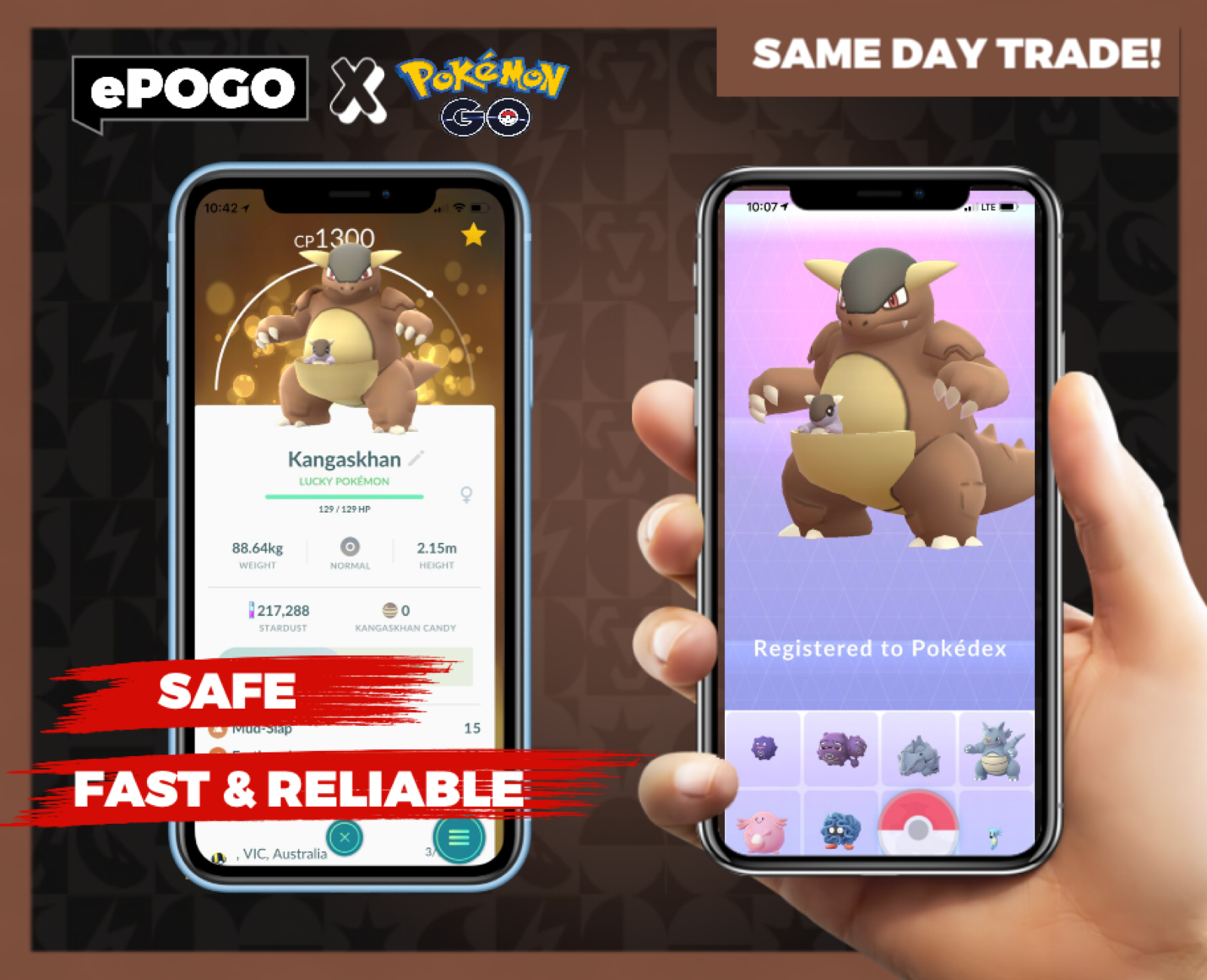 ✓ KANGASKHAN - Pokémon GO, 🔄️ Instant Trade 🌎 REGIONAL