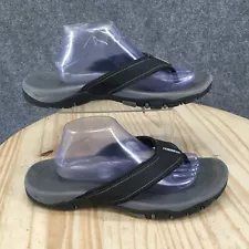 Hobibear Sandals Mens 44 Ramble Retro Flip Flops Black Comfort Slip On HR5081