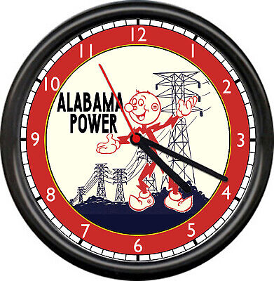 Reddy Kilowatt Alabama Power Company Electrician Lineman Tools Sign Wall Clock B