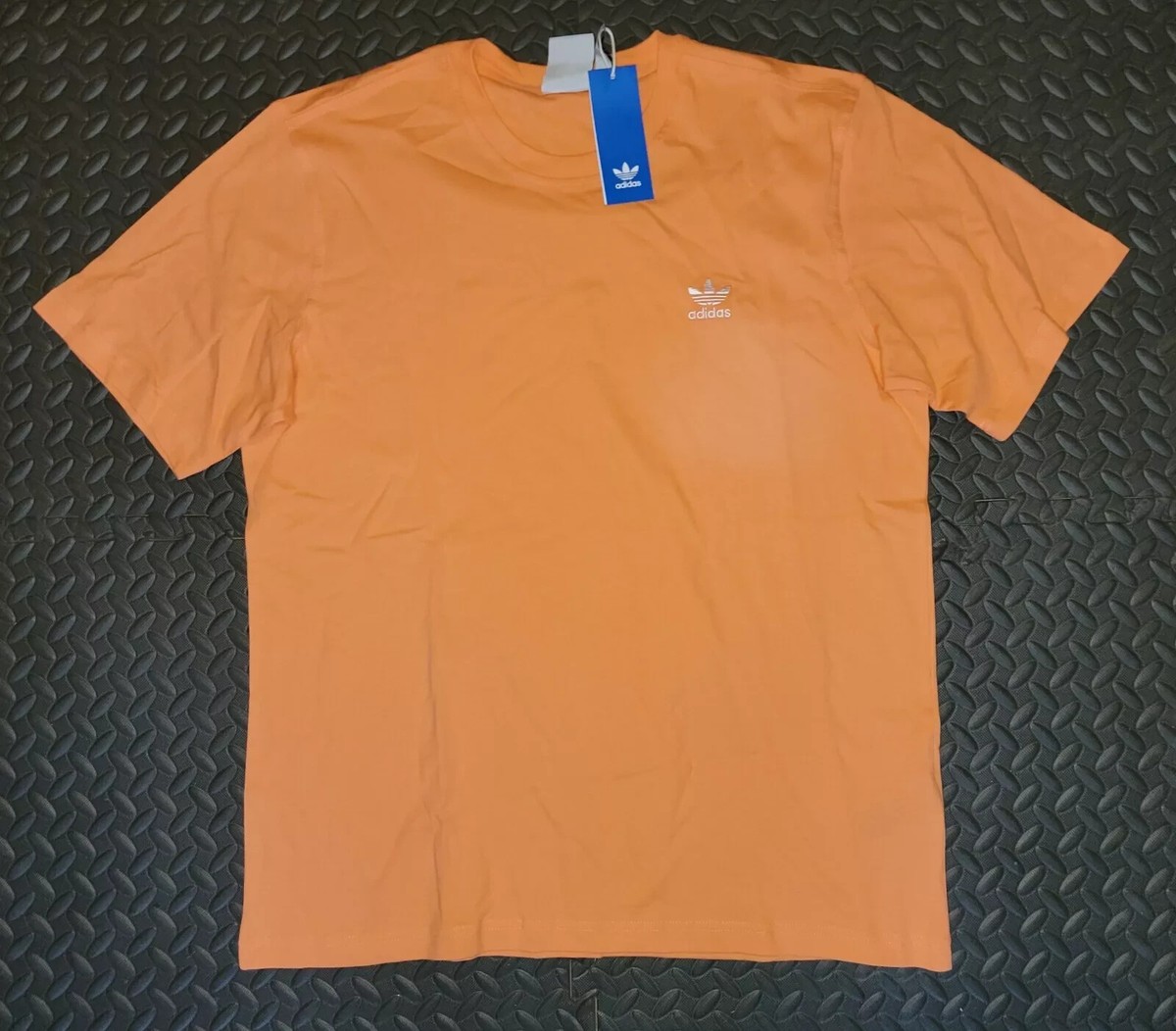 adidas Originals Trefoil T-Shirt #JY2647 ORANGE Retro OG Mens Sz