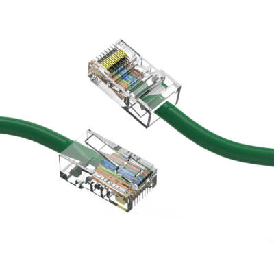 4Ft CAT6 UTP Ethernet Network Non Booted Cable Green