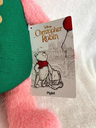 New Disney Parks Christopher Robin Movie Winnie The Pooh Piglet Plush Stuffed - Picture 9 of 10
