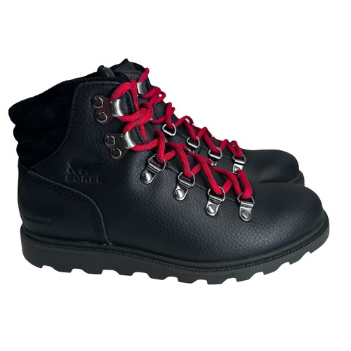 sorel madson 1964 mens size 12 shoes black leather wateproof  display picture 2