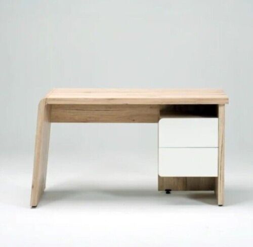 Jahnke Desk With 2 Drawers In Oak Effect And White