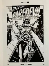 Production Art DAREDEVIL #48 cover, GENE COLAN art, 11x17