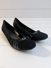Mark Lemp Classics by Walking Cradles Womens' Black Ballet Flats Shoes size 9.5M