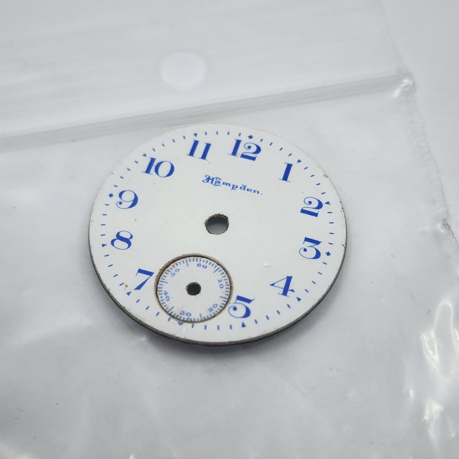 Antique Hampden Pocket Watch Dial 16mm Good Condition