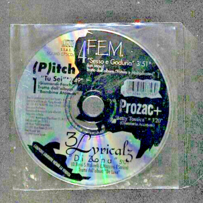 Jambalaya Il Nuovo Rock Italiano - (P)itch, Prozac+, Lyricalz, F.E.M. - CD PROMO