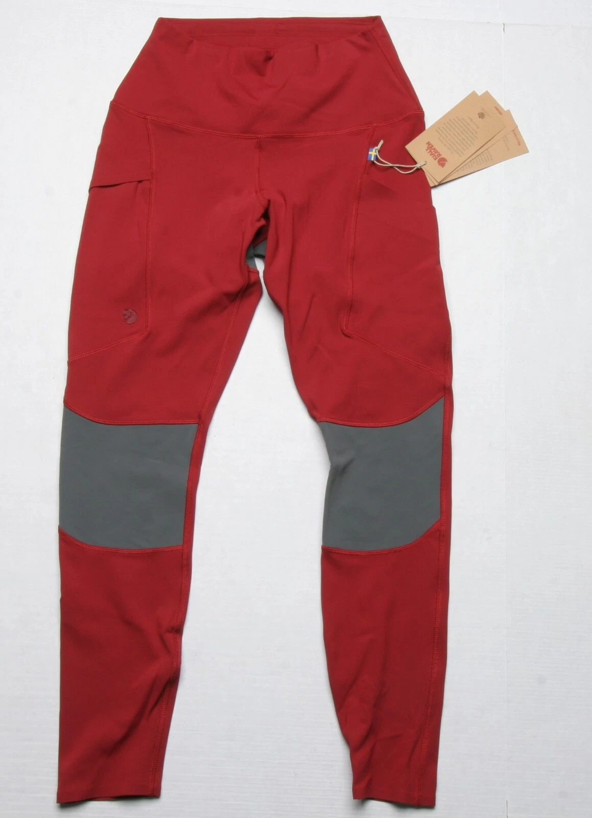 FjallRaven Women Abisko Trekking Tights Pro (S) Pomegranate Red / Basalt 84771