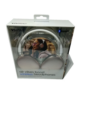 Vivitar Air Vibes Boost Wireless Headphones V50023BT White / Rose Gold 