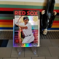 Xander Bogaerts 2021 Topps Chrome 1986 35th Anniversary Insert #86BC-8 - Red Sox