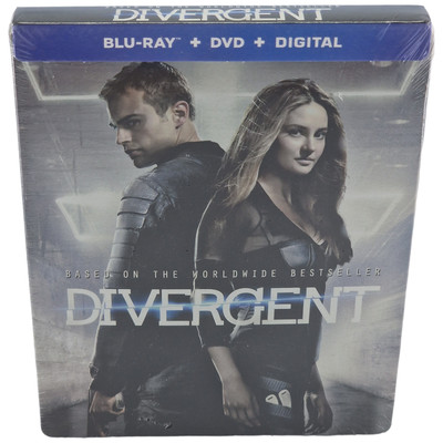 Divergent Blu-Ray Steelbook Blu-Ray+DVD+Digital HD Ausgabe Begrenzte 2014 VF