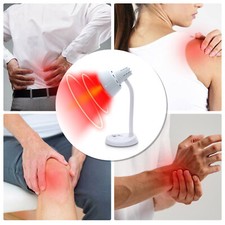 275W Infrarotlampe Rotlichtlampe Wärmelampe Therapie Schmerzlinderung Lampe Neu