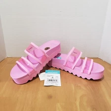 Reef Women's Vista Hi-Energy Cushion Comfort Sandals Light Neon Pink Sz 8 New