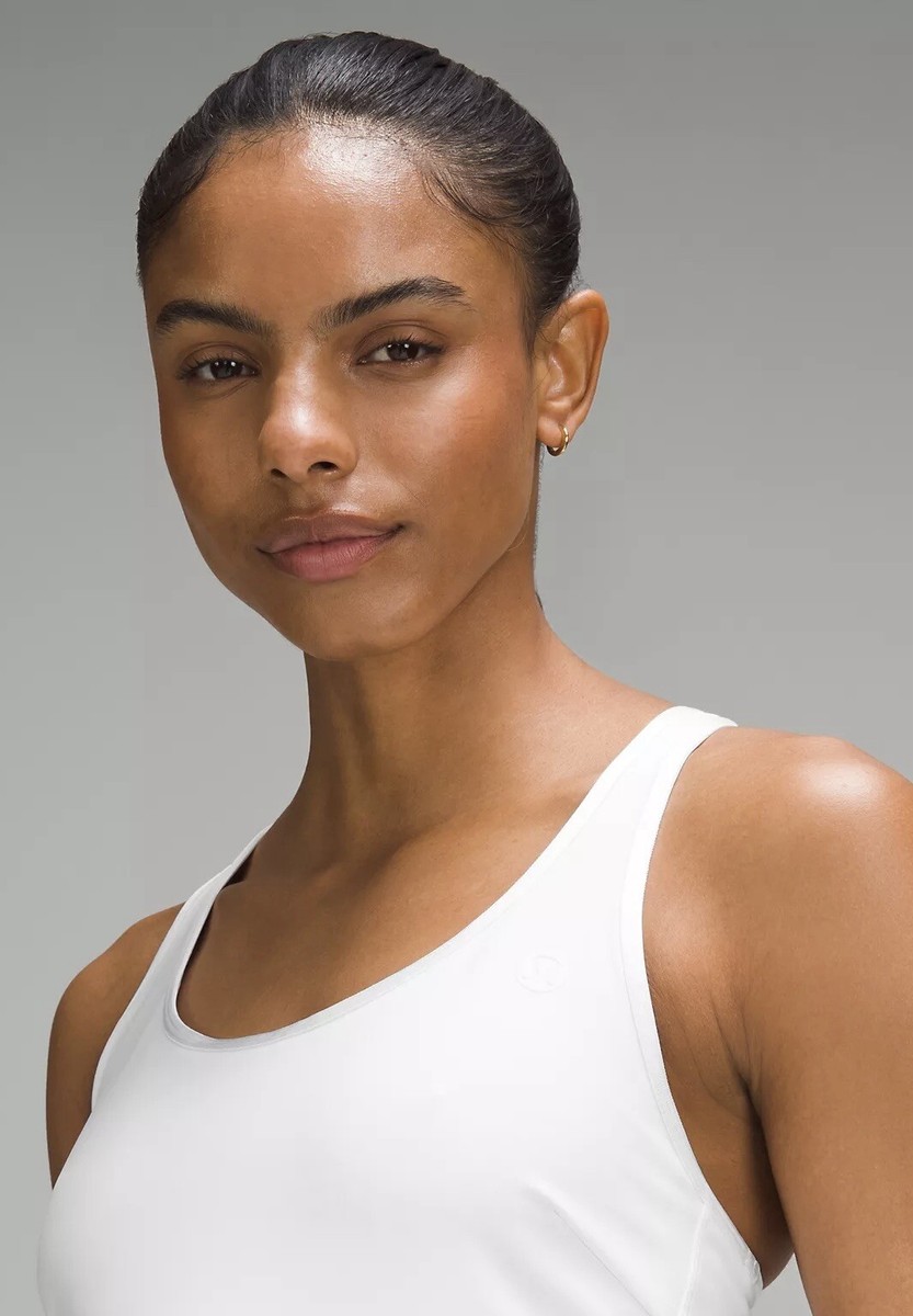Lululemon Size 2 Scoop-Neck Pleated Tennis Dress, White, New