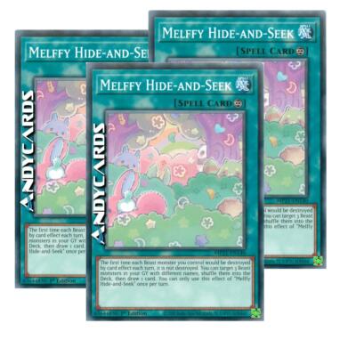 3x MELFFY HIDE-AND-SEEK (Melffy Versteck)   Common   MP21 EN140   1Ed   YUGIOH