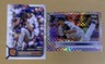 Jacob DeGrom - 2022 Topps Chrome X-Fractor Refractor SP #125 & Bowman Base Mets