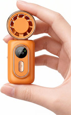 Mini Clip on Fan Handheld, 3000mAh Rechargeable Portable Fan with LED Display, 3