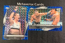 2026 Topps Chrome UFC Blue Geometric Jasmine Jasudavicius Klein /99 Lot*2