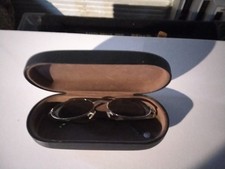 Police fashion sunglasses. mens. silver/blk. dark lenses.