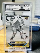 2024-25 Upper Deck ES Tim Horton UD Canvas Legends SP GMG Graded 10 Gem Mint 💎