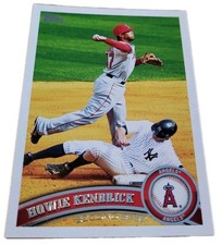 2011 Topps Howie Kendrick Los Angeles Angels #118 Anaheim Baseball Card (N2