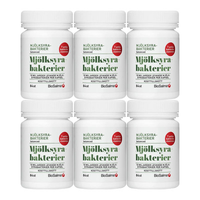 6er Pack BioSalma Probiotic 10 Milliarden KBE 84 Kapseln 7 Stämme...