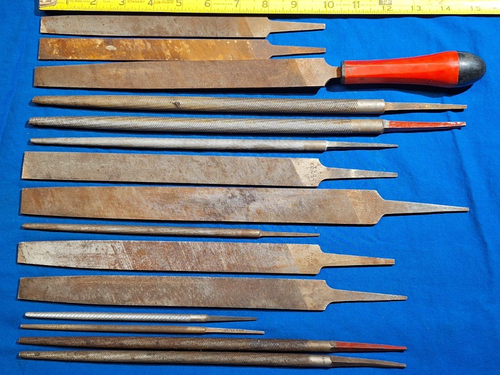 15 piece metal file set flat, round, Mac Tools, Lenox, Black Diamond, Simonds