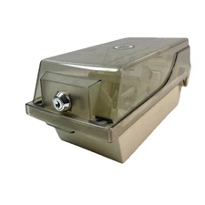 Unbranded Vintage 3.5” Floppy Disk Storage Box with Lock & Key Dividers