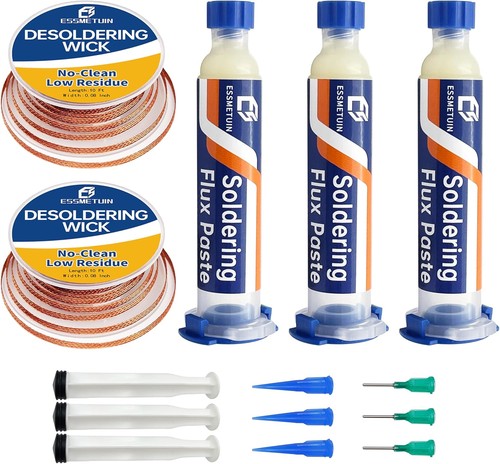 Desoldering Wick and Soldering Flux Paste for Electronics Repair, No Clean Flux( - Picture 6 of 6
