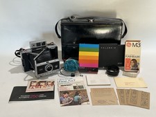 Polaroid 250 Automatic Land Camera Zeiss Complete Kit Case Film Flash  More