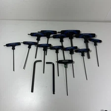 Kobalt T-Handle Hex Key Driver 12 Piece Wrench Set Metric/SAE Rubber Handles