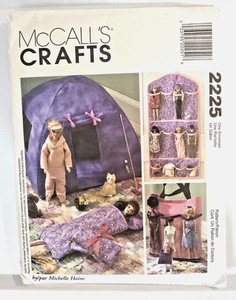 McCall's Crafts Pattern 2225 Fashion Doll Organizers & Accessories - New, Unused
