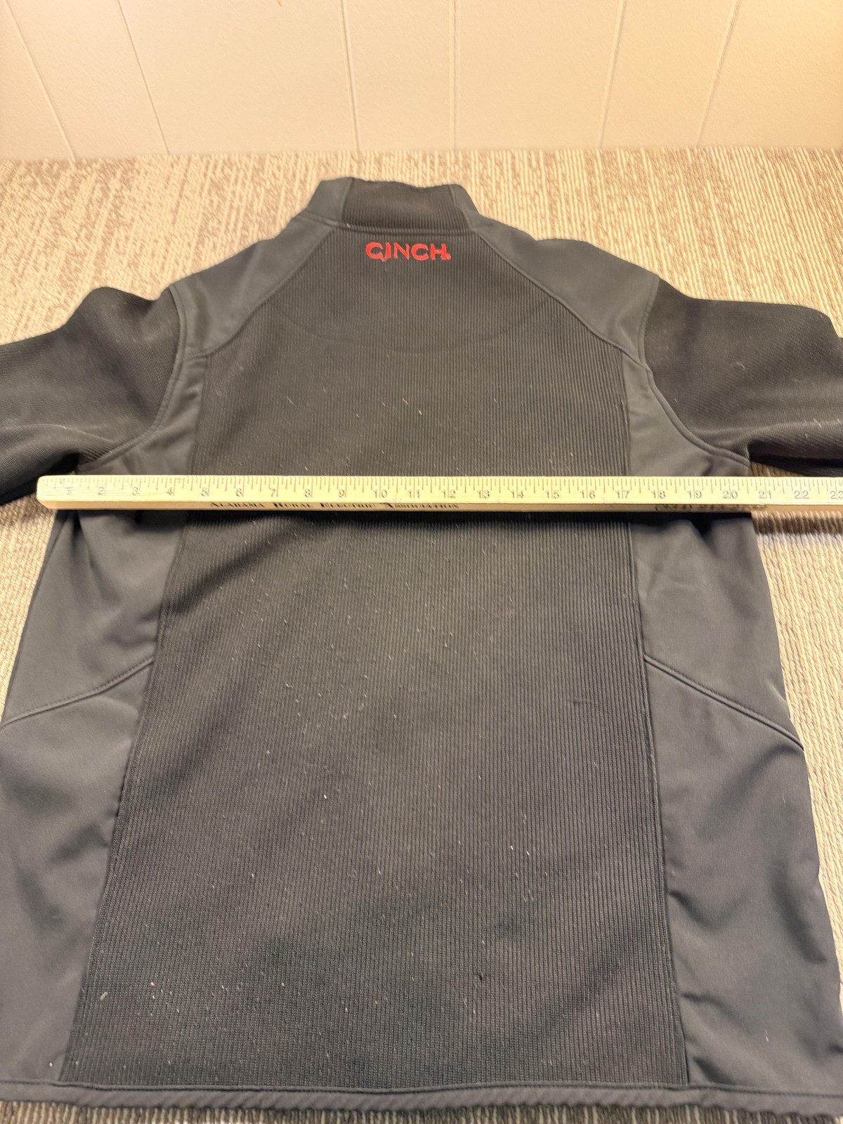 Cinch Jacket Mens Medium Black Softshell Full Zip… - image 6