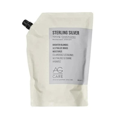 AG CARE Sterling Silver Toning Conditioner - Brighten Blondes! JUMBO - 33.8 Oz.