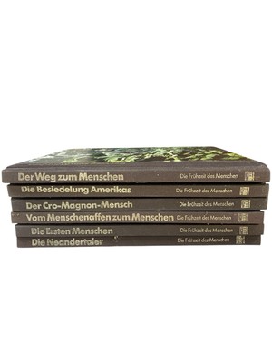 Time Life International German Die Fruhzeit des Menschen History 1973 Lot Of 6
