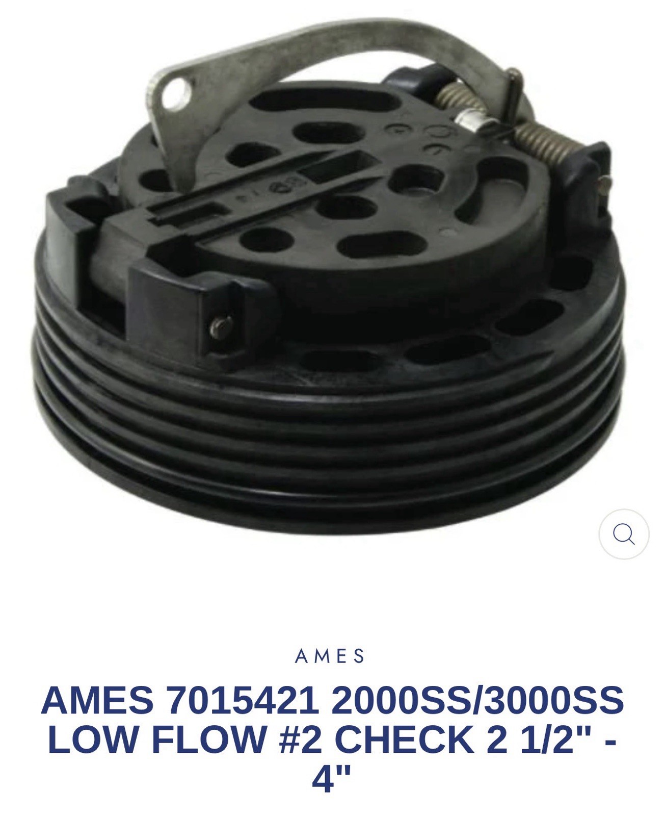 Ames 2000ss/3000ss 2.5”-4” 2nd Check Replacement #7015421 Brand New Sealed