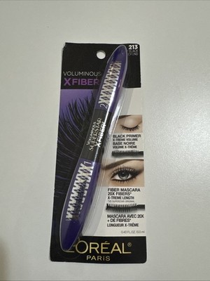 L'Oreal Paris Voluminous X Fiber Washable Mascara 213 Blackest Black NEW Retired