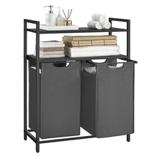 Vasagle Laundry Hamper Laundry Basket Laundry Sorter 2 Pull-Out And Removable