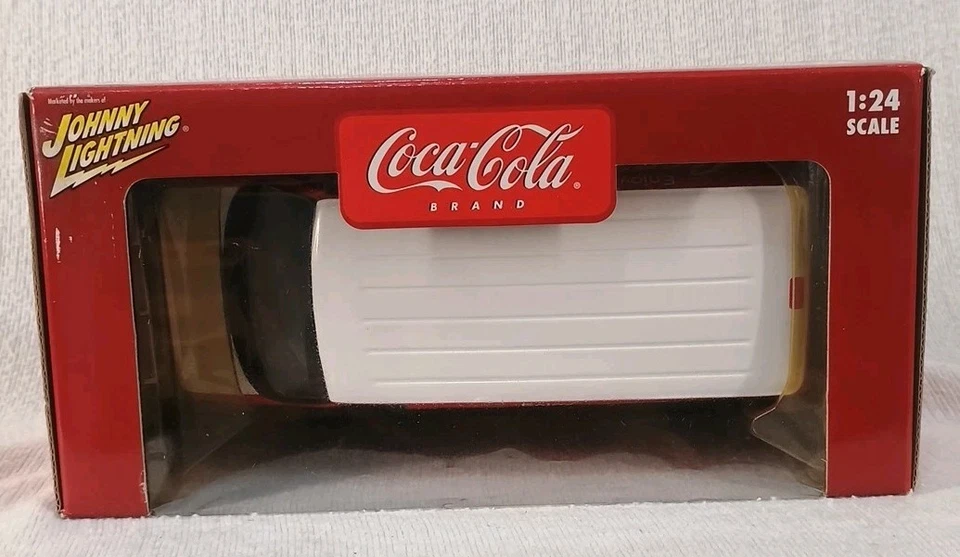 Johnny Lightning Coca-Cola 1/24 2004 Ford E-250 Van; White Lightning  New In Box - Image 2 of 4