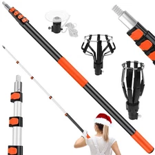 Light Bulb Changer for High Ceilings, 20FT-28FT Extension Pole with Suction Cup