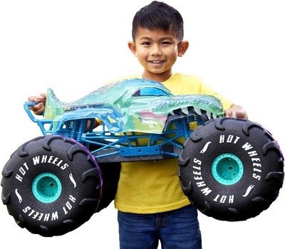 NEU! Hot Wheels Ferngesteuertes Auto Mega-Wrex Maßstab 1:6 Extra Large Truck HPK28