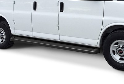 APS IB03RDJ0B IRunning Running Boards Black for 03-25 Express/Savana Van