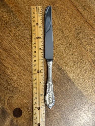 PRICE LOWERED! Rose Point by Wallace Sterling Silver Knife, 9" Long VTG, No Mono