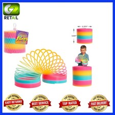 Extra Big 5-Inch Rainbow Slinky - Engaging Spring Toy for Imaginative Kids 5 