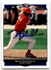 1999 Upper Deck Victory Signed Doug Glanville Auto Philadelphia Phillies #295